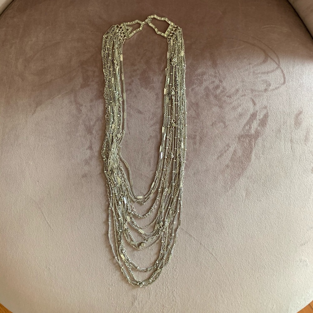 Chloe + Isabel multi strand chain bib necklace